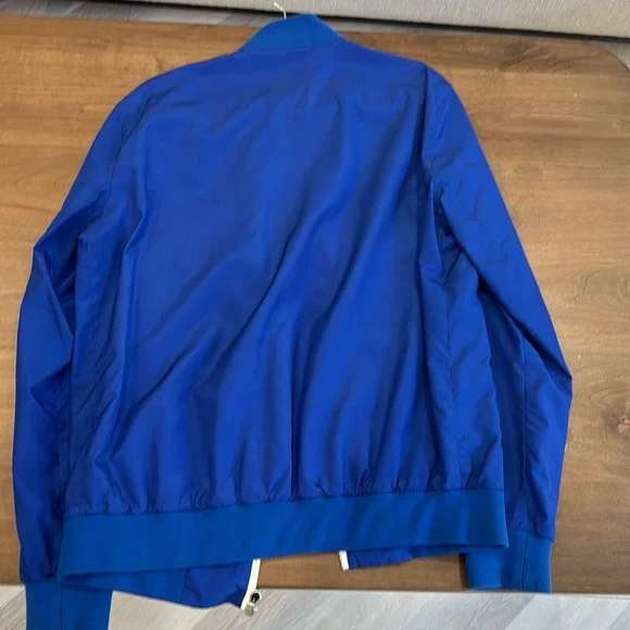 Kiton Men’s Blue Nylon Jacket Size 50